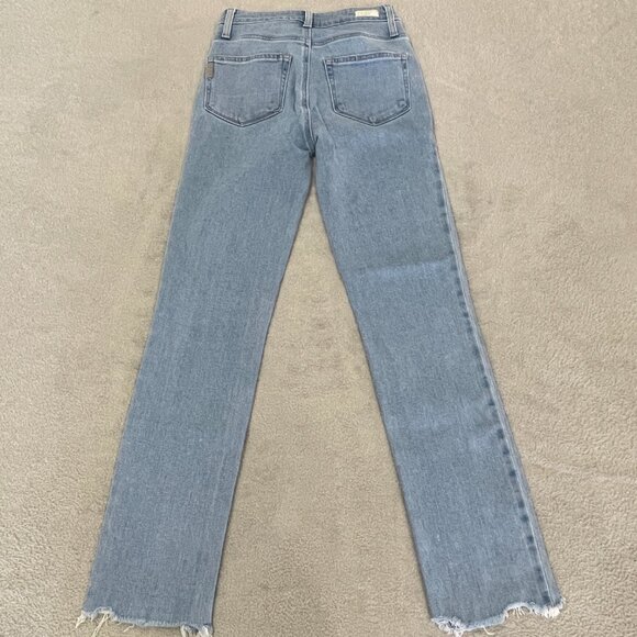 PAIGE Hoxton Slim Straight Leg High Rise Jeans Size 24 - Picture 6 of 13